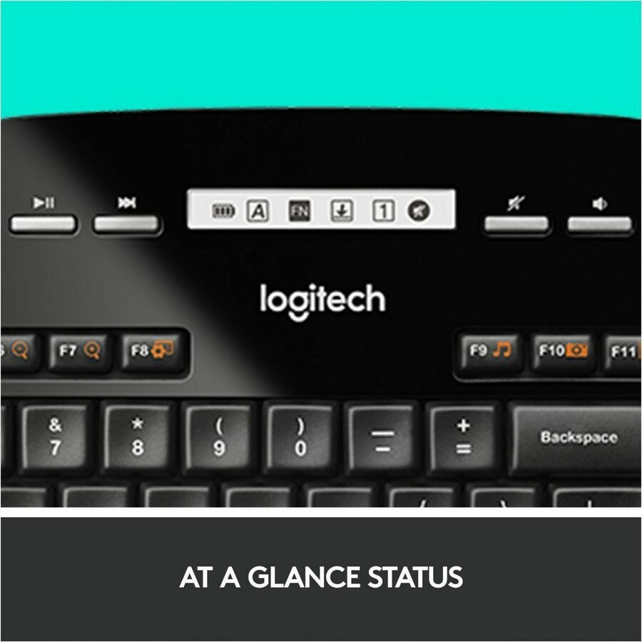 Logitech MK710 Wireless Keyboard and Mouse Combo for Windows, 2.4GHz Advanced Wireless, Wireless Mouse