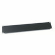 Middle Atlantic 2RU Blank Rack Panel - Steel and Flanged Blank Panel - Flat Black Powder Coat