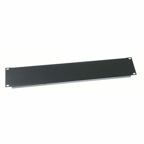Middle Atlantic 2RU Blank Rack Panel - Steel and Flanged Blank Panel - Flat Black Powder Coat