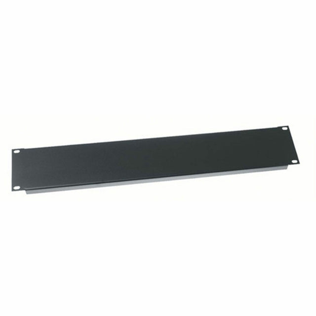 Middle Atlantic 2RU Blank Rack Panel - Steel and Flanged Blank Panel - Flat Black Powder Coat