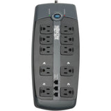 Eaton Tripp Lite Series Protect It! 10-Outlet Surge Protector, 8 ft. (2.43 m) Cord with Right-Angle Plug, 2395 Joules, Tel/DSL Protection, Black Housing