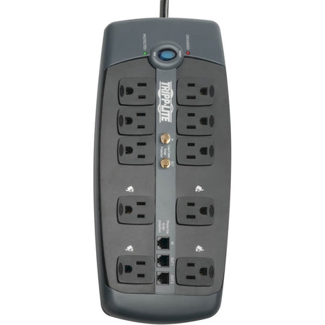 Eaton Tripp Lite Series Protect It! 10-Outlet Surge Protector, 8 ft. (2.43 m) Cord, 3345 Joules, Tel/Modem/Coaxial Protection