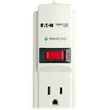Eaton Tripp Lite Series Protect It! 6-Outlet Surge Protector, 6 ft. Cord, 790 Joules, Diagnostic LED, Light Gray Housing