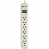 Eaton Tripp Lite Series Protect It! 6-Outlet Surge Protector, 6 ft. Cord, 790 Joules, Diagnostic LED, Light Gray Housing