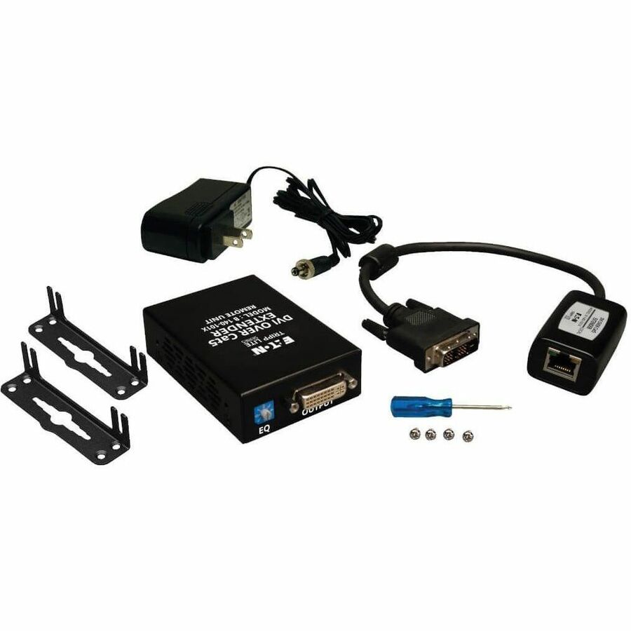 Eaton Tripp Lite Series DVI over Cat5/6 Active Extender Kit, Box-Style Transmitter/Receiver for Video, Up to 200 ft. (60 m), TAA