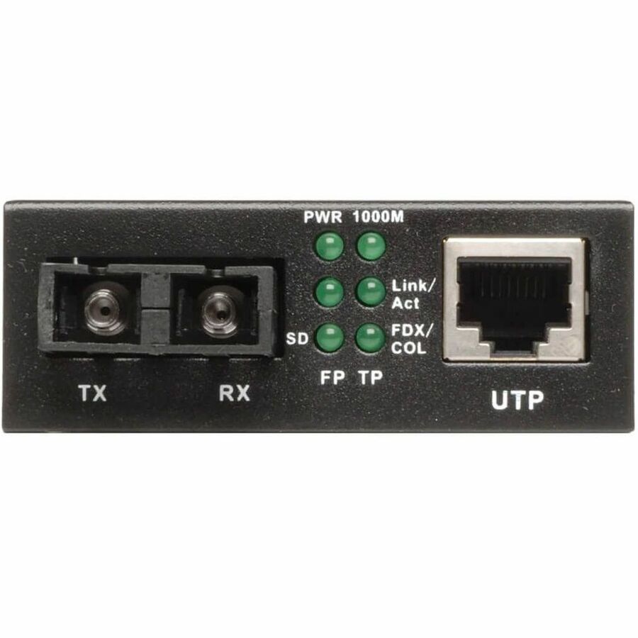 Eaton Tripp Lite Series Gigabit Multimode Fiber to Ethernet Media Converter, 10/100/1000 to 1000BaseLX SC, 2km, 1310nm