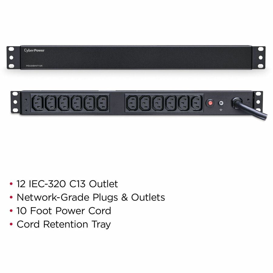 CyberPower PDU20BHVT12R 200 - 230 VAC 20A Basic PDU