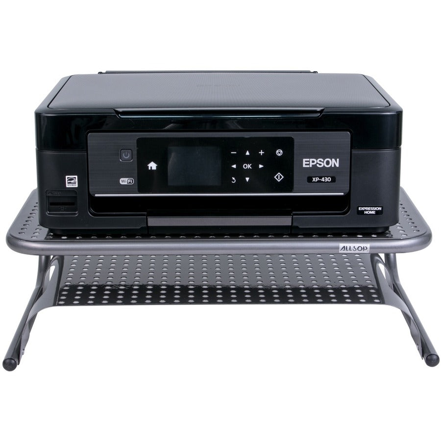 Allsop Metal Art Printer Stand 18 x 9.75 Wide Platform - Pewter (27873)
