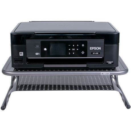 Allsop Metal Art Printer Stand 18 x 9.75 Wide Platform - Pewter (27873)