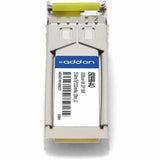 AddOn HP J9099B Compatible TAA Compliant 100Base-BX SFP Transceiver (SMF, 1550nmTx/1310nmRx, 10km, LC)