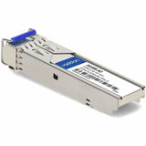 AddOn HP J9100B Compatible TAA Compliant 100Base-BX SFP Transceiver (SMF, 1310nmTx/1550nmRx, 10km, LC)