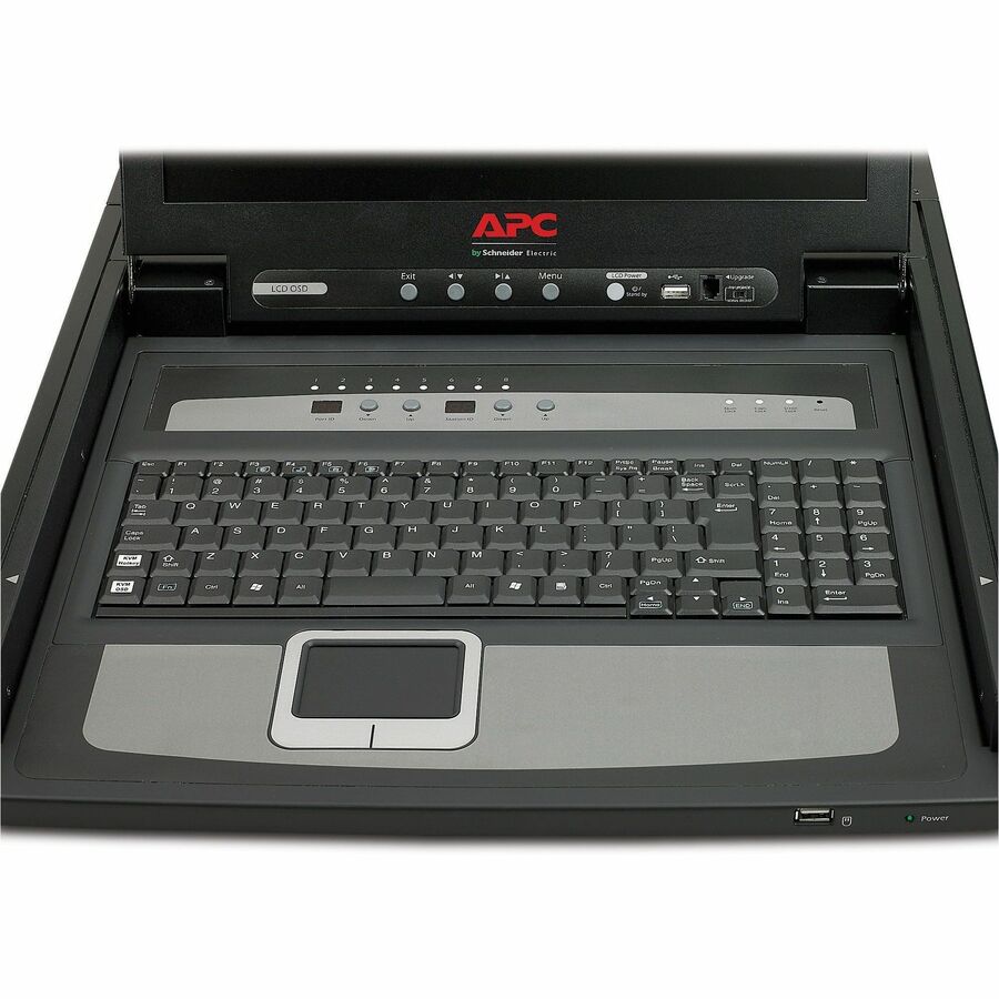 17" Rack LCD Console with Integrated 8 Port Analog KVM Switch