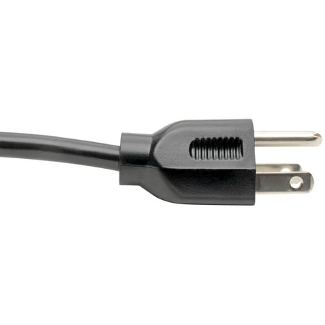 Eaton Tripp Lite Series Computer Power Cord, NEMA 5-15P to Right-Angle C13 - 10A, 125V, 18 AWG, 6 ft. (1.83 m), Black