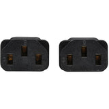 Eaton Tripp Lite Series Splitter Cable, Heavy-Duty, C20 to 2x C13 - 15A, 100-250V, 14 AWG, 2 ft. (0.61 m), Black