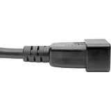 Eaton Tripp Lite Series Power Extension Cord/Splitter, 2 x C19 to C20 Y Splitter - Heavy-Duty, 20A, 250V, 12 AWG, 6 ft. (1.83 m), Black