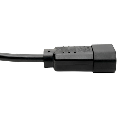Eaton Tripp Lite Series C14 Male to C13 Female Splitter, PDU Style - C14 to 2x C13, 10A, 250V, 18 AWG, 6 ft. (1.83 m), Black