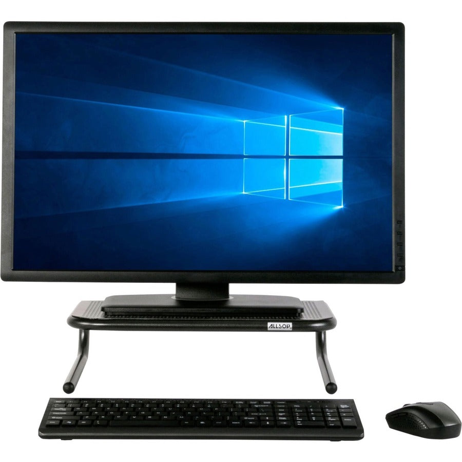 Allsop Metal Art Monitor Stand (Large) 18-Inch Wide Platform - Black (30336)
