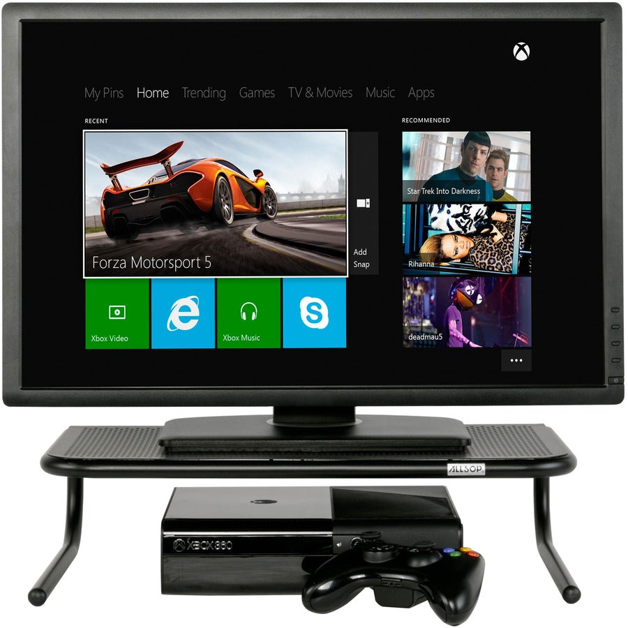 Allsop Metal Art Monitor Stand (Large) 18-Inch Wide Platform - Black (30336)