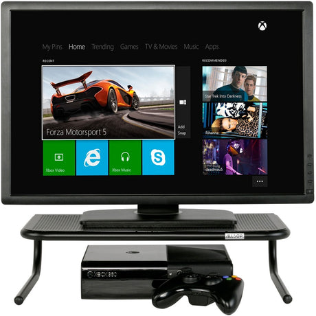 Allsop Metal Art Monitor Stand (Large) 18-Inch Wide Platform - Black (30336)