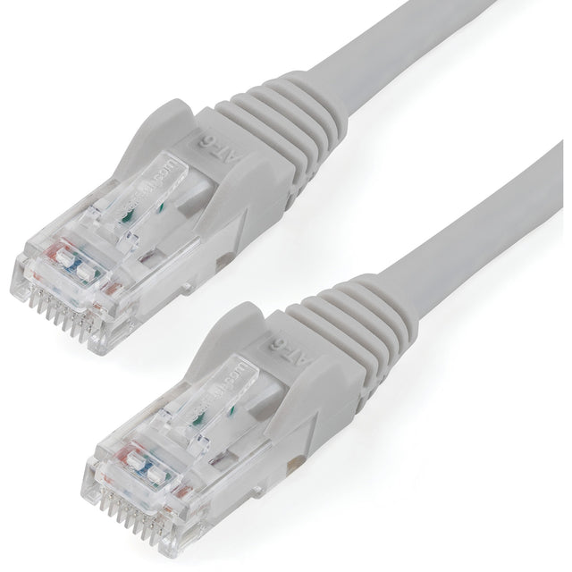 StarTech.com 15ft CAT6 Ethernet Cable - Gray Snagless Gigabit - 100W PoE UTP 650MHz Category 6 Patch Cord UL Certified Wiring/TIA