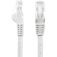 StarTech.com 15ft CAT6 Ethernet Cable - White Snagless Gigabit - 100W PoE UTP 650MHz Category 6 Patch Cord UL Certified Wiring/TIA