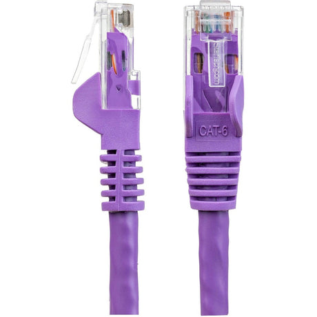 StarTech.com 25ft CAT6 Ethernet Cable - Purple Snagless Gigabit - 100W PoE UTP 650MHz Category 6 Patch Cord UL Certified Wiring/TIA