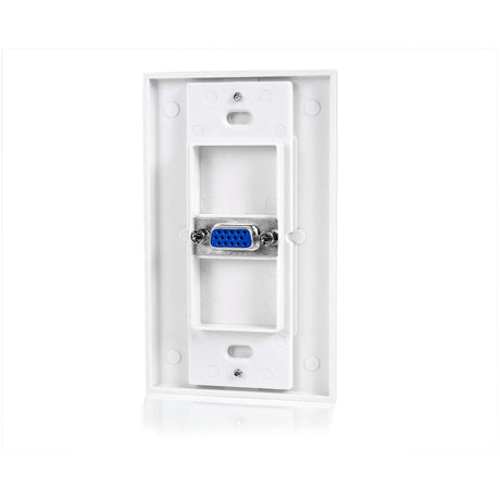 StarTech.com Single Outlet 15-Pin Female VGA Wall Plate - White