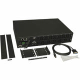 Eaton 5.5kW Single-Phase Switched PDU - LX Interface, 208/230V Outlets (8 C13 & 6 C19), L6-30P Input, 15 ft. (4.57 m) Cord, 2U Rack-Mount, TAA