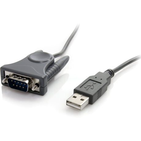 StarTech.com 3ft (91cm) 1-Port USB to Serial Cable, DB9/DB25 RS232 to USB Converter, Prolific, USB to Serial Adapter
