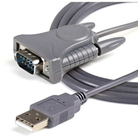 StarTech.com 3ft (91cm) 1-Port USB to Serial Cable, DB9/DB25 RS232 to USB Converter, Prolific, USB to Serial Adapter