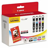Canon CLI-226 Original Inkjet Ink Cartridge - Black, Cyan, Magenta, Yellow - 4 / Pack