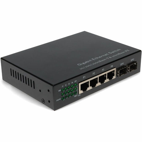 AddOn 4 10/100/1000Base-TX(RJ-45) to 2x open SFP Gigabit Ethernet Switch