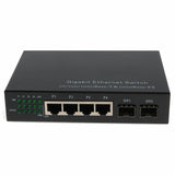 AddOn 4 10/100/1000Base-TX(RJ-45) to 2x open SFP Gigabit Ethernet Switch