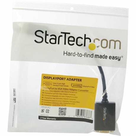 StarTech.com DisplayPort to VGA Video Adapter Converter