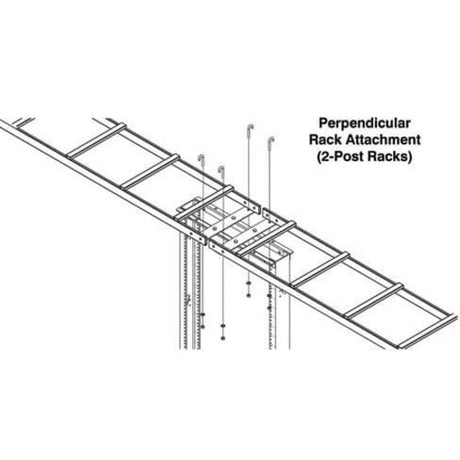 Eaton Tripp Lite Series SmartRack Hardware Kit - Connects SRCABLELADDER to a wall or Open Frame Rack