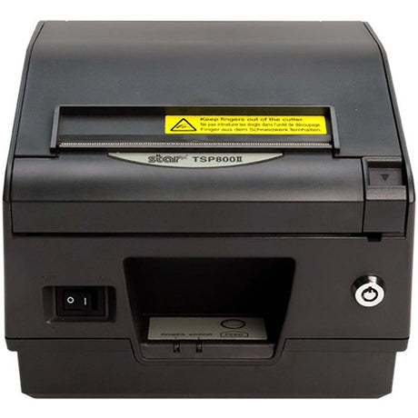 Star Micronics TSP800II Thermal Printer, Parallel, Paper Lock - Cutter, External Power Supply Included, Gray