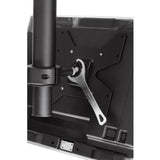 Atdec ceiling mount for medium display, short pole - Loads up to 55lb - Black - VESA 200x200