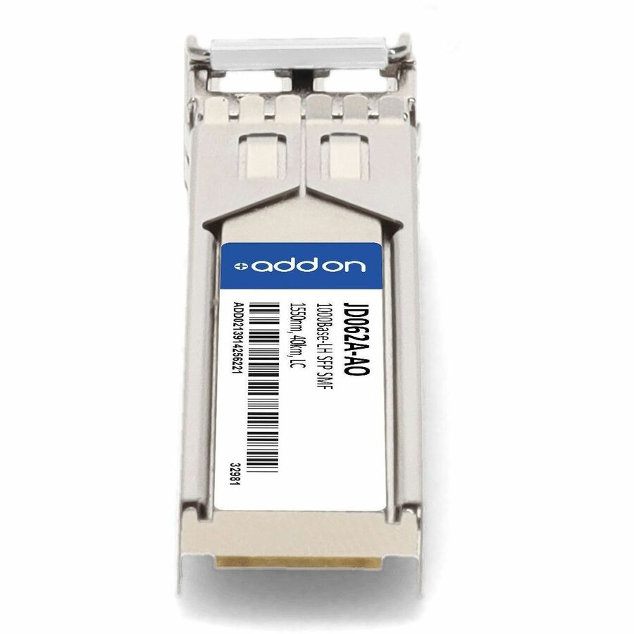 AddOn HP JD062A Compatible TAA Compliant 1000Base-LH SFP Transceiver (SMF, 1550nm, 40km, LC)