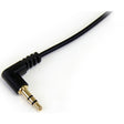StarTech.com 3 ft Slim 3.5mm to Right Angle Stereo Audio Cable - M/M