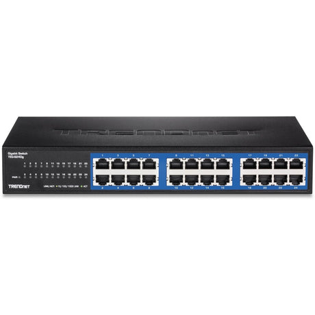 TRENDnet 24-Port Unmanaged Gigabit GREENnet Desktop Switch, Ethernet Network Switch, 24 x 10-100-1000 Gigabit Ethernet RJ-45 Ports, 48Gbps Switching Capacity, Lifetime Protection, Black, TEG-S24DG