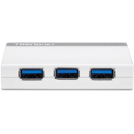 TRENDnet 4-Port USB 3.0 Ultra-Mini Hub, 1M (3ft. USB 3.0 cable), Up to 5Gbps, Power Adapter Included, Plug &Play, Backwards Compatibility with USB 2.0/USB 1.1, TU3-H4