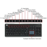 Adesso Wireless Desktop Touchpad Keyboard
