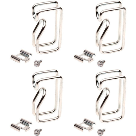 Rack Solutions Metal D-Ring Cable Clips 4-Pack