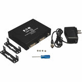 Eaton Tripp Lite Series 4-Port DVI over Cat5/6 Splitter/Extender, Box-Style Transmitter for Video, DVI-D Single Link, 200 ft. (60 m), TAA