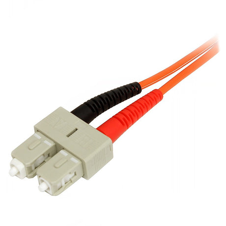 StarTech.com 2m Fiber Optic Cable - Multimode Duplex 50/125 - LSZH Fiber Jumper Cord - LC/SC