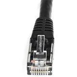 StarTech.com 8ft CAT6 Ethernet Cable - Black Molded Gigabit - 100W PoE UTP 650MHz - Category 6 Patch Cord UL Certified Wiring/TIA