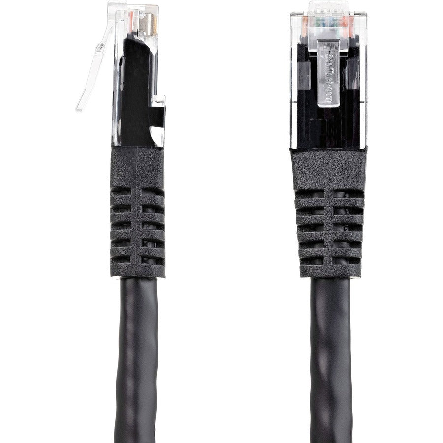 StarTech.com 8ft CAT6 Ethernet Cable - Black Molded Gigabit - 100W PoE UTP 650MHz - Category 6 Patch Cord UL Certified Wiring/TIA