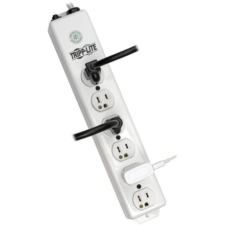 Eaton Tripp Lite Series Safe-IT Medical-Grade Power Strip, UL 1363, 6x Hospital-Grade Outlets, Antimicrobial, 6 ft. Cord