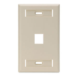 Leviton QuickPort 42080-1IS Single Gang Faceplate