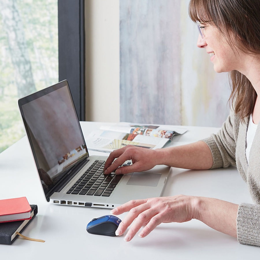 WIRELESS OPTICAL MOUSE - BLUE